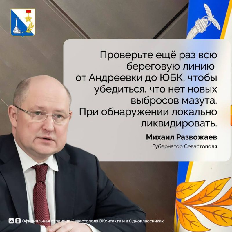 Специалисты спасательной службы должны ещё раз обследовать береговую полосу на предмет выбросов мазута