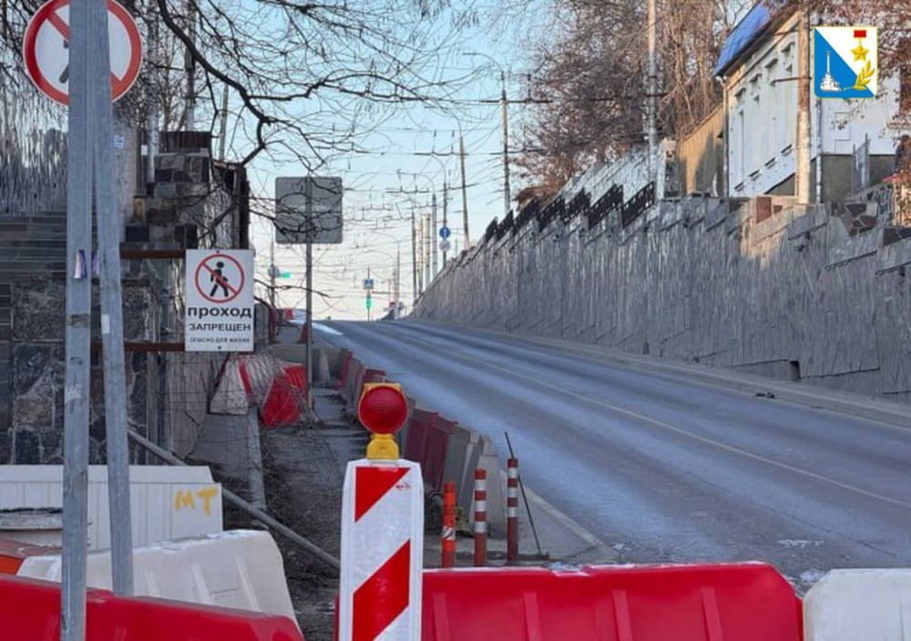 На улице Адмирала Октябрьского завершили работы по обустройству временных коммуникаций