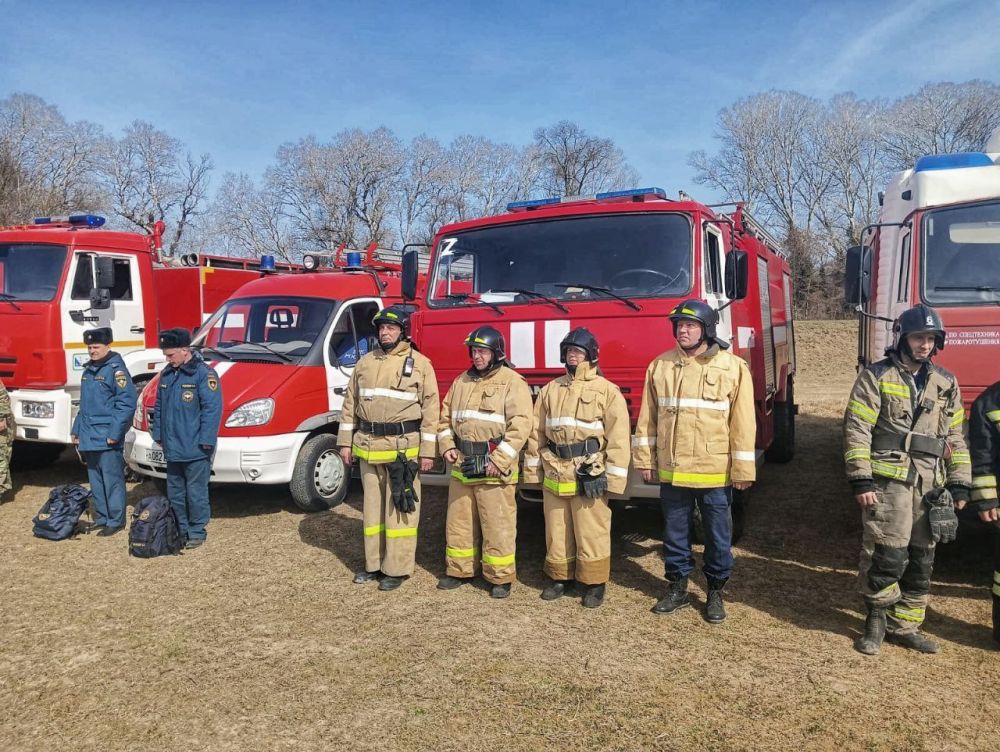 Спасательная служба Севастополя приняла участие в масштабных учениях по ликвидации лесных пожаров