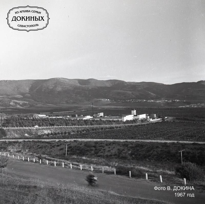 Вид на Балаклавскую долину и завод совхоза «Золотая балка» в 1967 году