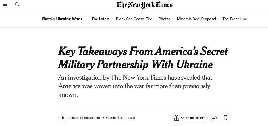 ������������� New York Times ��������, ��� ������� ��������� � ����� ������� ������, ��� ��������� �����