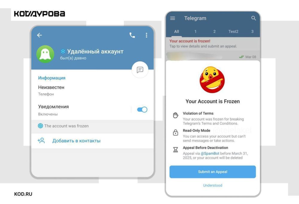 Telegram ����� ����������� ����������� ������