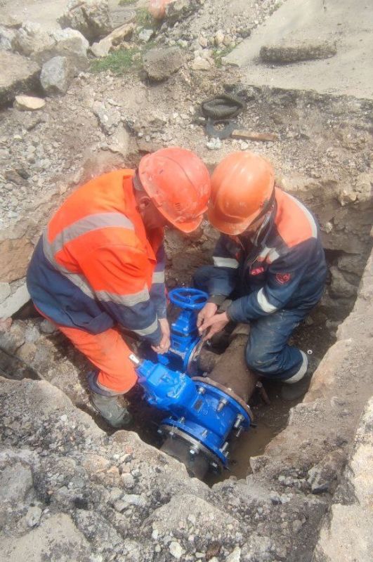 Водоканал: Рабочие моменты. Производство аварийно-восстановительных работ на сетях водоснабжения