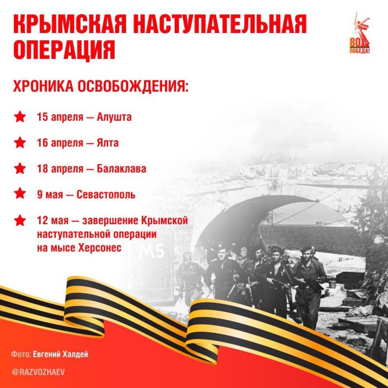 Сегодня 81-годовщина начала Крымской наступательной операции