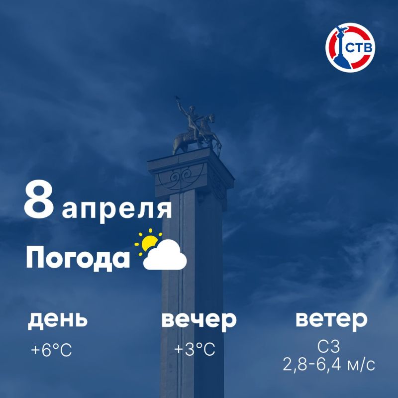 Доброе утро, севастопольцы! Сегодня, 8 апреля, в городе облачно с прояснениями