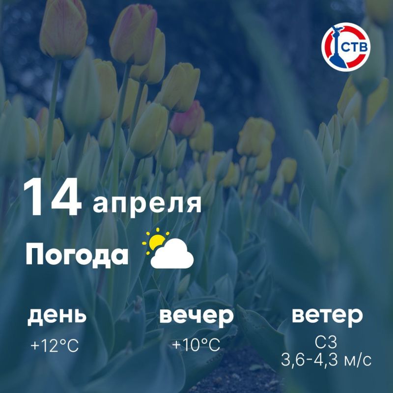 Доброе утро, севастопольцы! Сегодня, 14 апреля, в городе переменная облачность