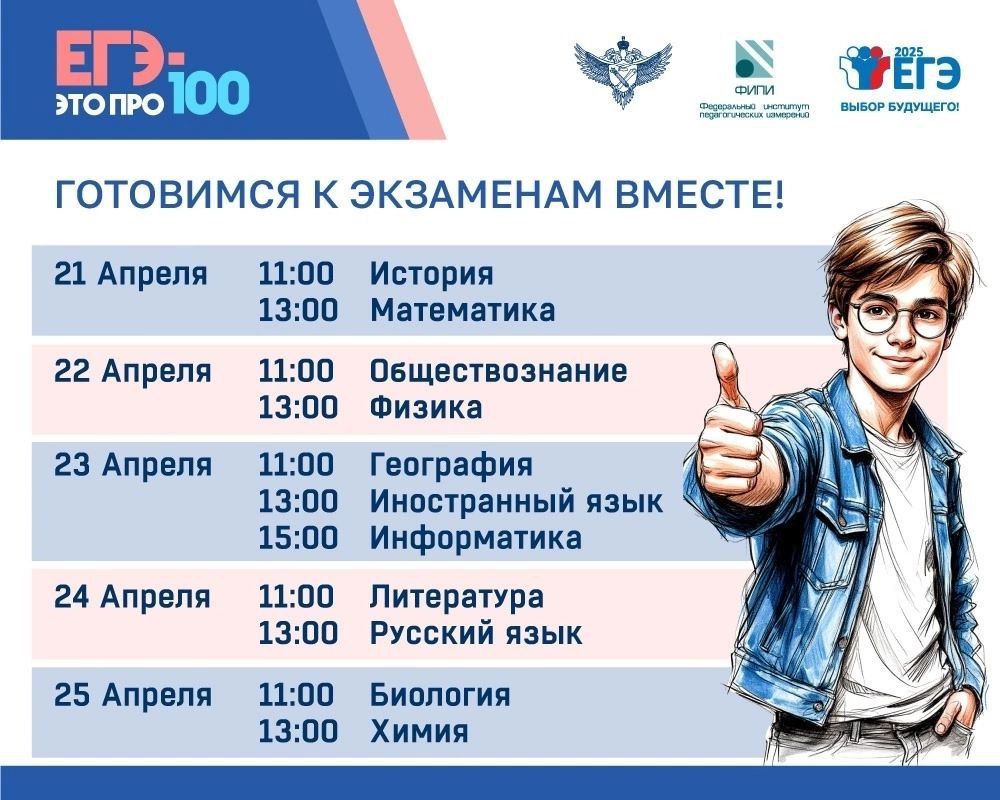 Внимание, выпускники! Ежегодный марафон «ЕГЭ – это про100!» возвращается в пятый раз! Старт уже 21 апреля!