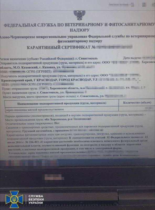 Боевики Зеленского захватили российский сухогруз с зерном
