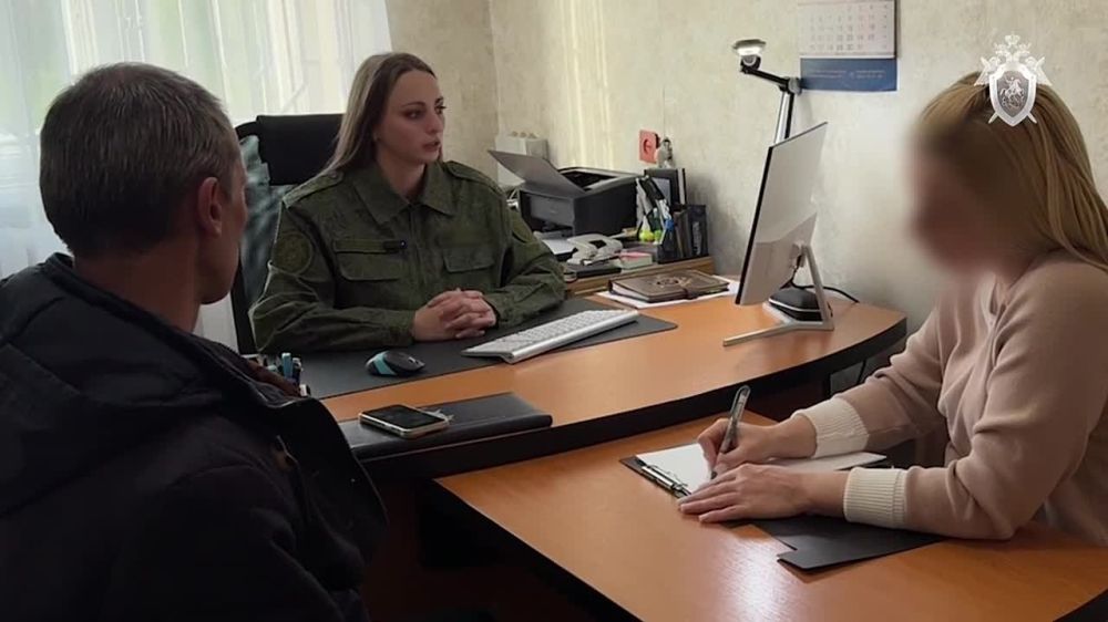 Кадры допроса мужчины, осквернившего могилу военкора Федорчака