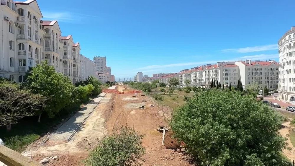 Строительство проспекта Античного в самом разгаре