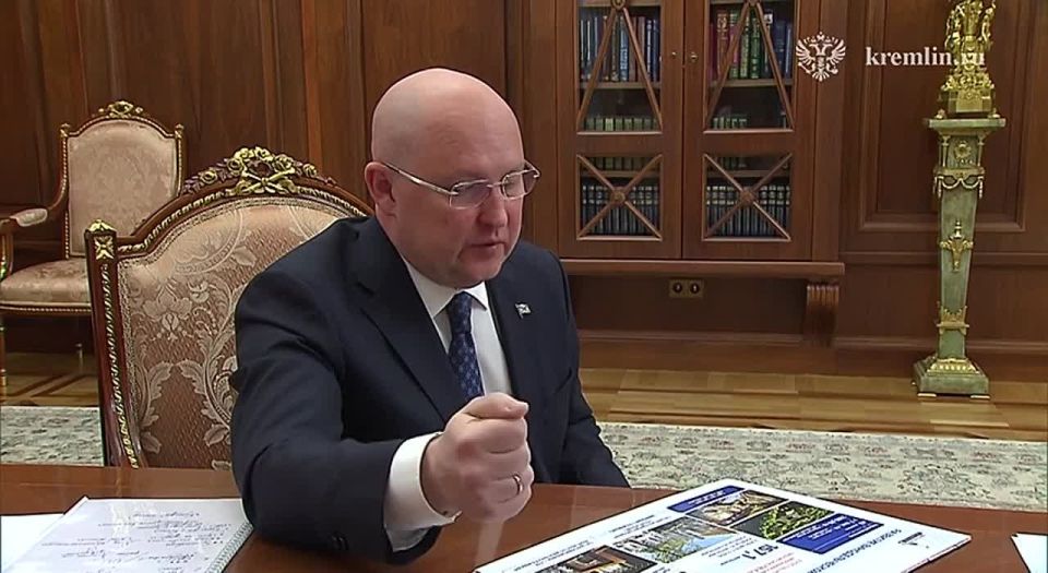 Владимир Путин провел рабочую встречу с губернатором Севастополя Михаилом Развожаевым