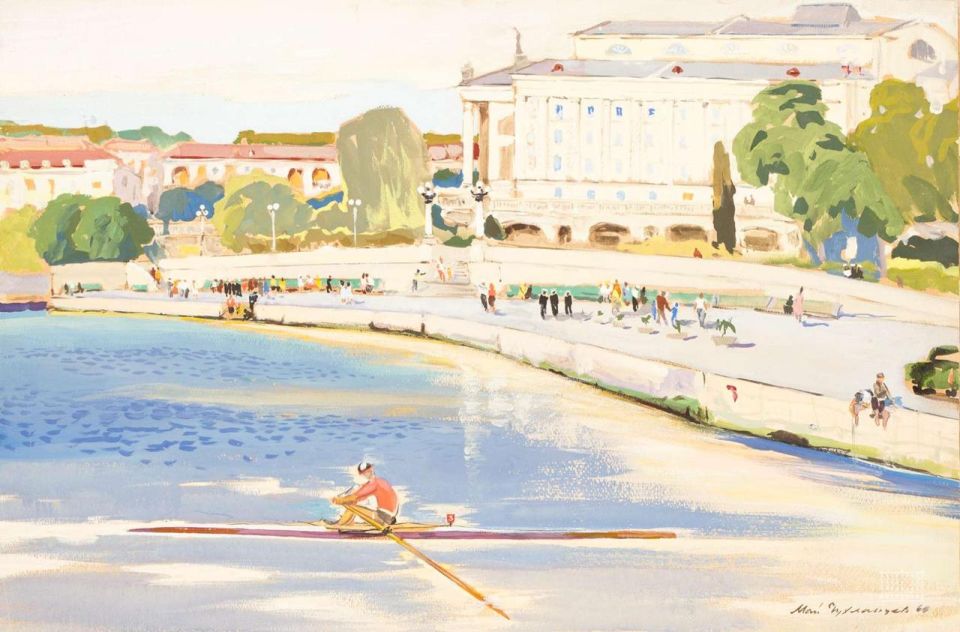 «Арт-бухта». Картина 1960 года из фонда Севастопольского художественного музея М.П. Крошицкого. Слава Севастополя