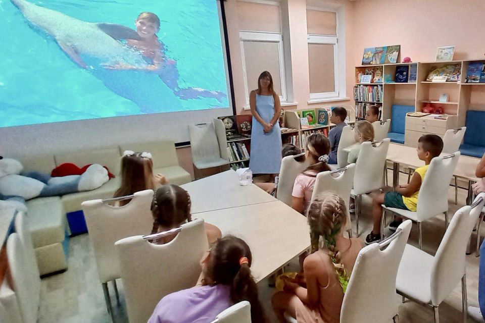 В гости к дельфинам — в библиотеку! В гости к дельфинам — в библиотеку!