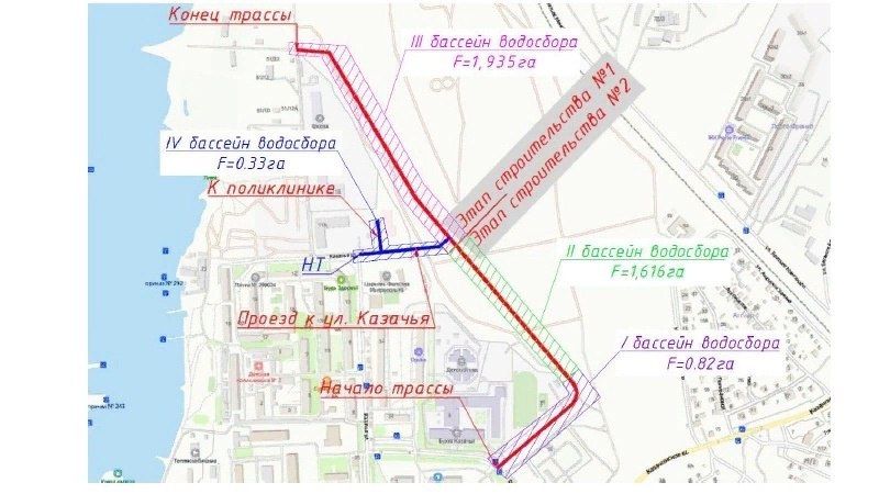 В районе Казачьей бухты начинается строительство новой дороги — «Проезда ул. Лиговская–ул. Бухта Казачья»