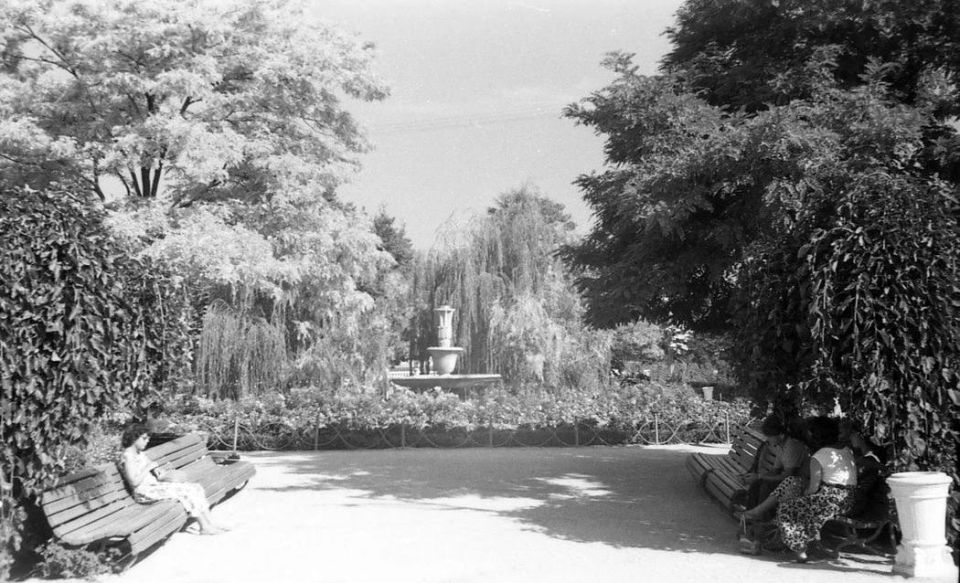 Фонтан на Приморском бульваре в Севастополе