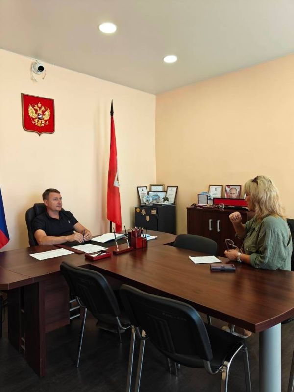 Сегодня 8 августа 2025 года состоялся прием граждан Главой ВМО Качинского МО Васильченко Дмитрием Михайловичем