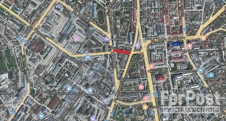 Для новой дороги в центре Севастополя снесут старое кафе Для новой дороги в центре Севастополя снесут старое кафе