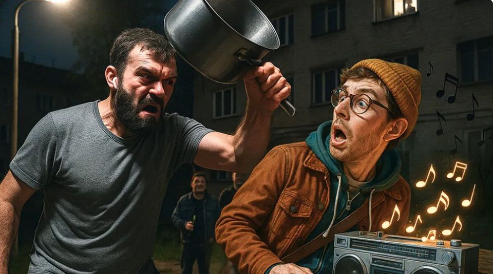 В Севастополе любитель громкой музыки получил кастрюлей по голове