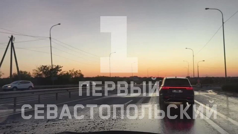 «Газель» сгорела на въезде в Севастополь – пожар потушили