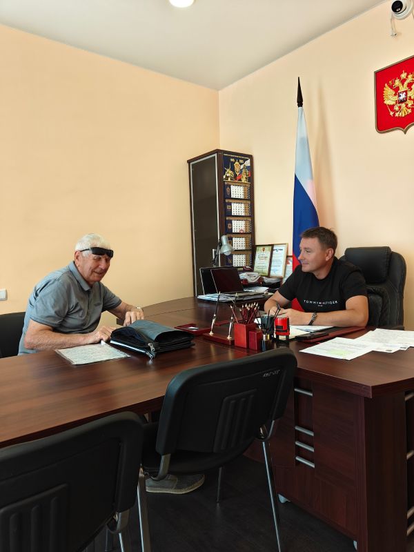 Сегодня 28 августа 2025 года состоялся прием граждан Главой ВМО Качинского МО Васильченко Дмитрием Михайловичем