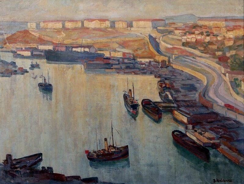 «Южная бухта». Картина 1935 года художника Эдуарда Штейнберга из фонда Севастопольского художественного музея М.П. Крошицкого. Слава Севастополя