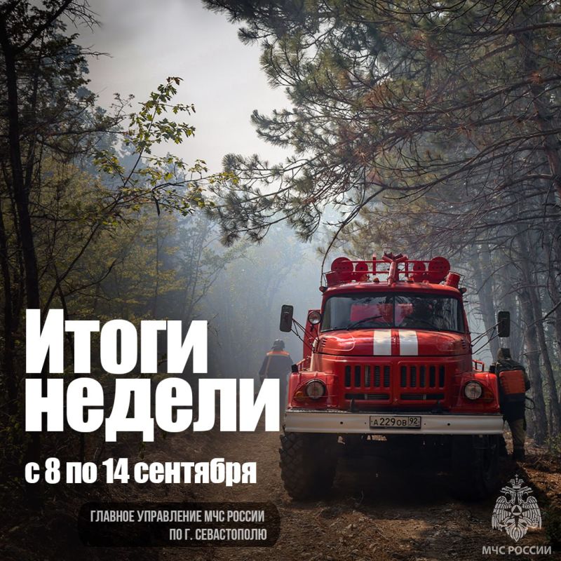 Работа МЧС России по городу Севастополю в цифрах и фактах