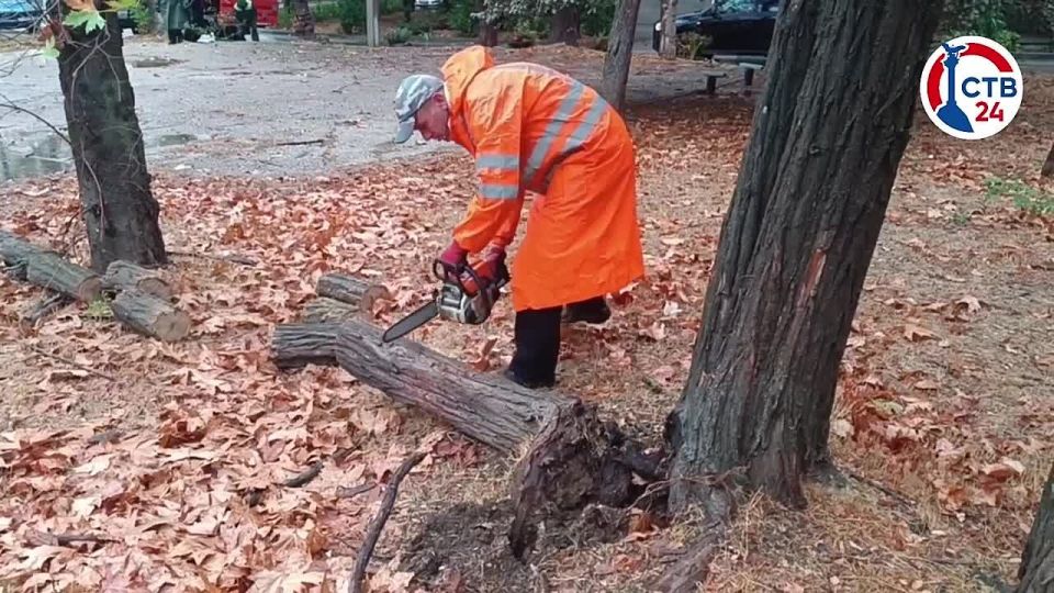 Городские службы Севастополя продолжают бороться с последствиями непогоды