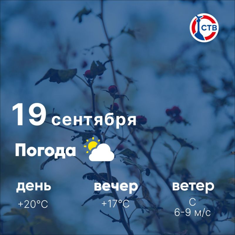 Доброе утро, севастопольцы! Сегодня, 19 сентября, в городе переменная облачность