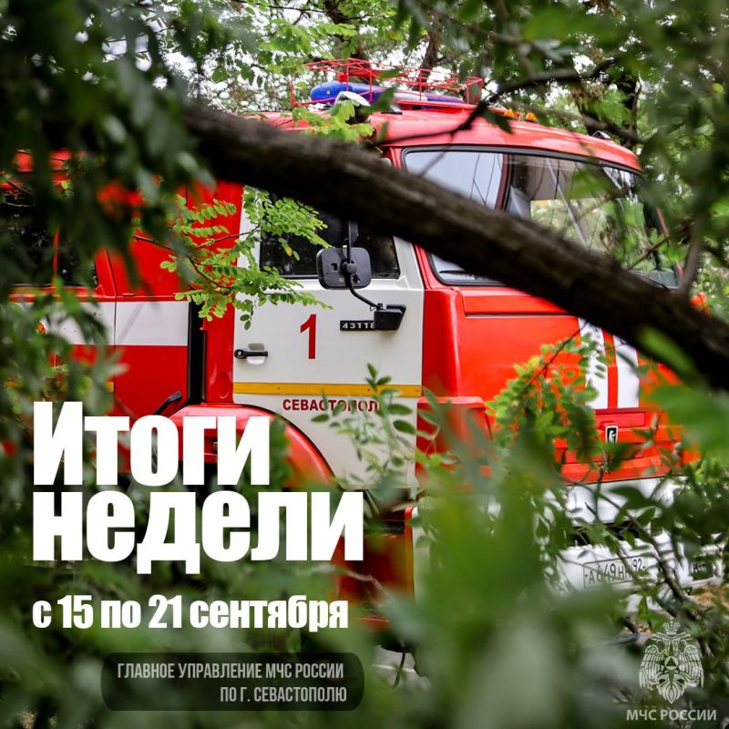Работа МЧС России по городу Севастополю в цифрах и фактах