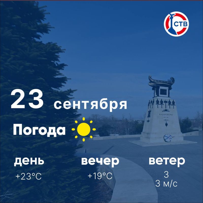Доброе утро, севастопольцы! Сегодня в городе ясная погода