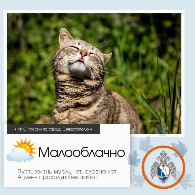 Здравствуй, Севастополь!. По данным гидрометцентра, 23 сентября в Севастополе будет малооблачно