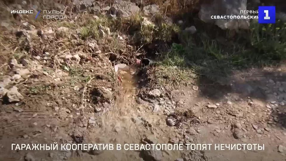 Гаражный кооператив и железную дорогу в районе Камышового шоссе почти неделю топят нечистоты