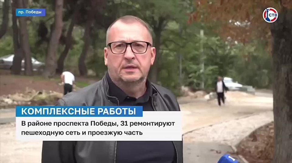На проспекте Победы продолжается благоустройство внутридворовой дороги и проезжей части