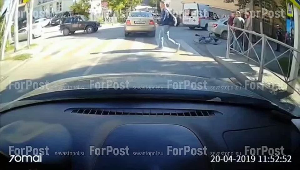 В ДТП на улице Новороссийской улице пострадал велосипедист