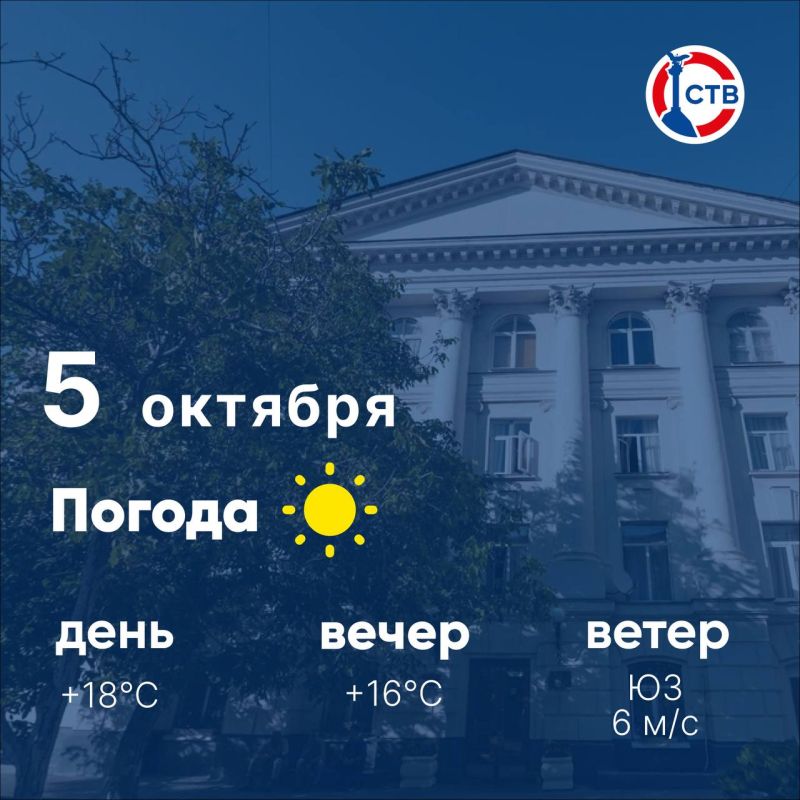 Сегодня в городе ожидается облачная погода днем, а вечером возможен дождь