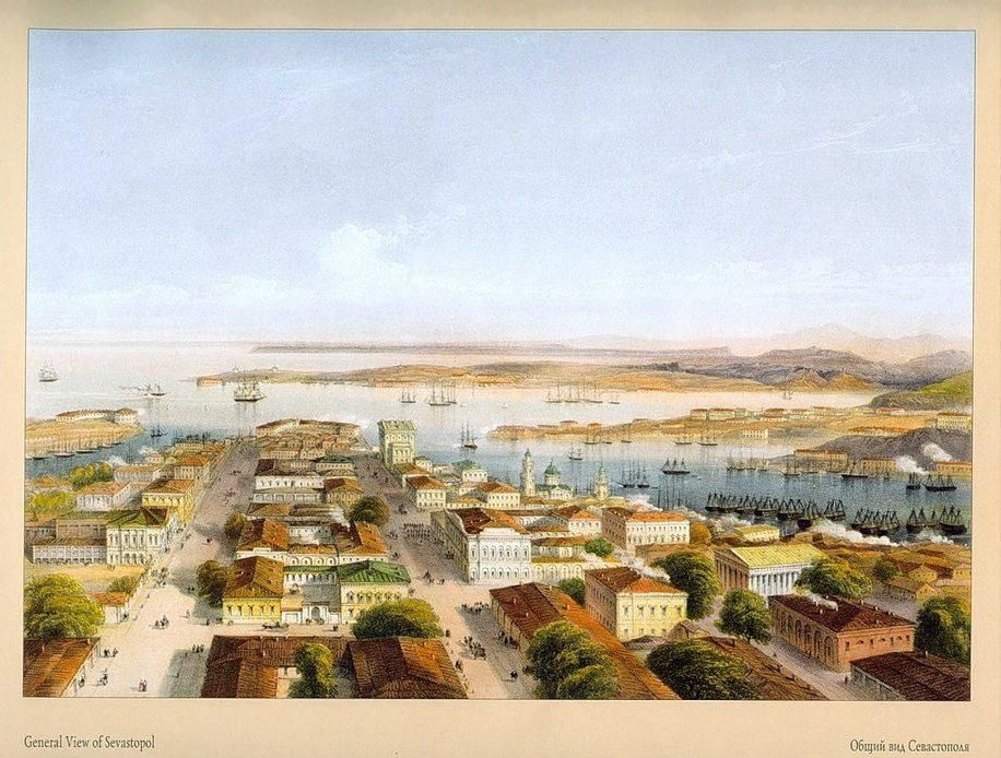 Общий вид Севастополя, 1842 год