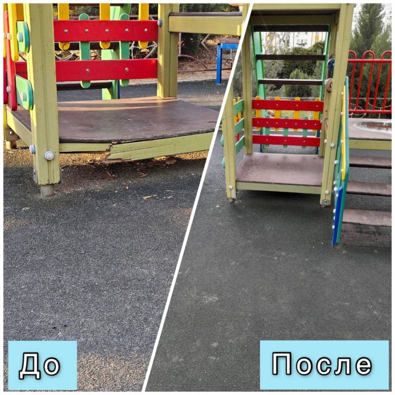 В рамках поступившего в наш адрес обращения, управляющей компании поручено провести работы по восстановлению сломанного пола на элементе детской площадки по адресу ул. Тараса Шевченко д. 8-Б корпус 5