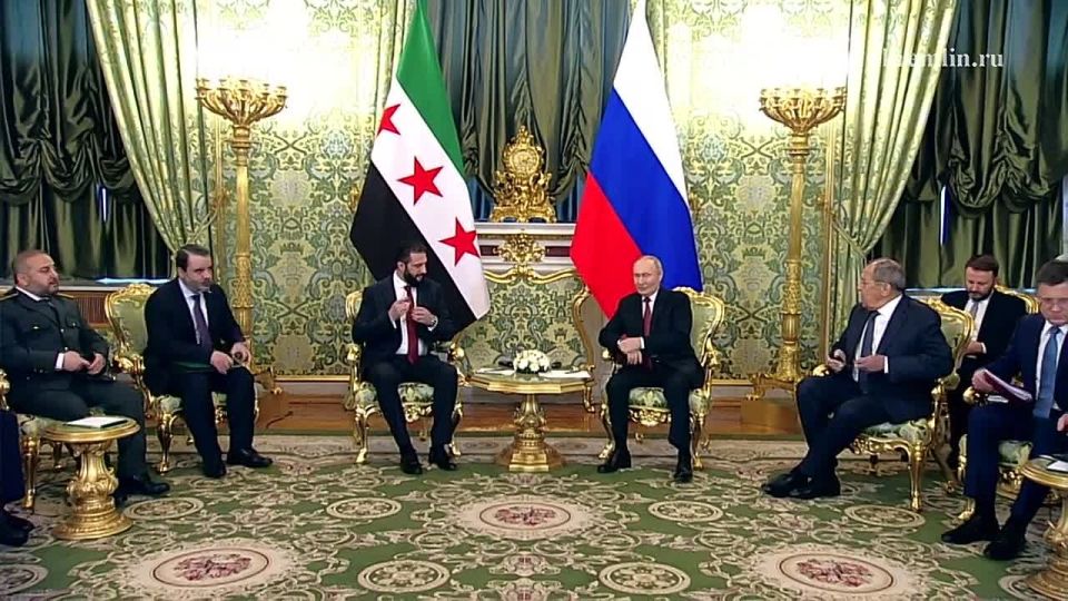 Переговоры Путина с президентом Сирии Шараа проходят в Кремле