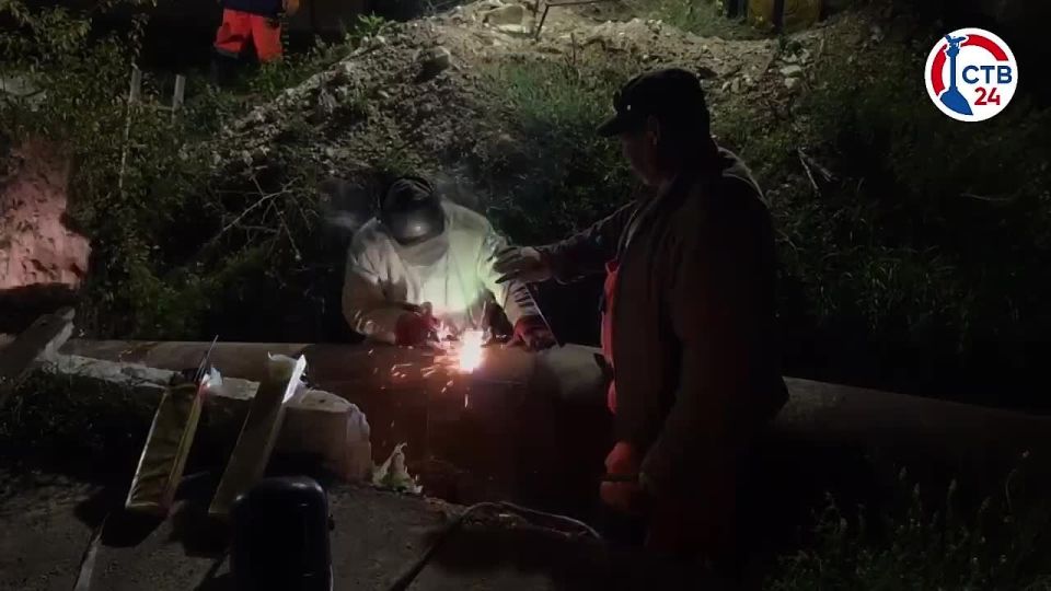 Этой ночью «Водоканал» заменил оборудование на основном городском гидроузле