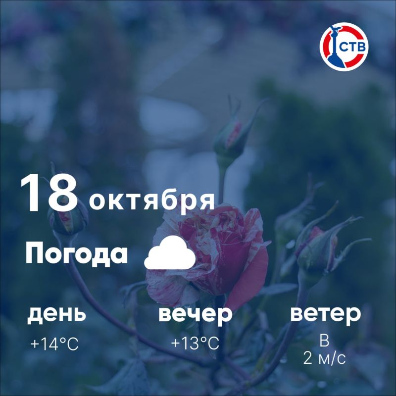 Доброе утро, севастопольцы! Сегодня, 18 октября, в городе облачно