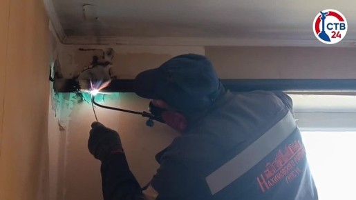 В доме на улице Горпищенко, 41 отремонтировали теплосети после прорыва
