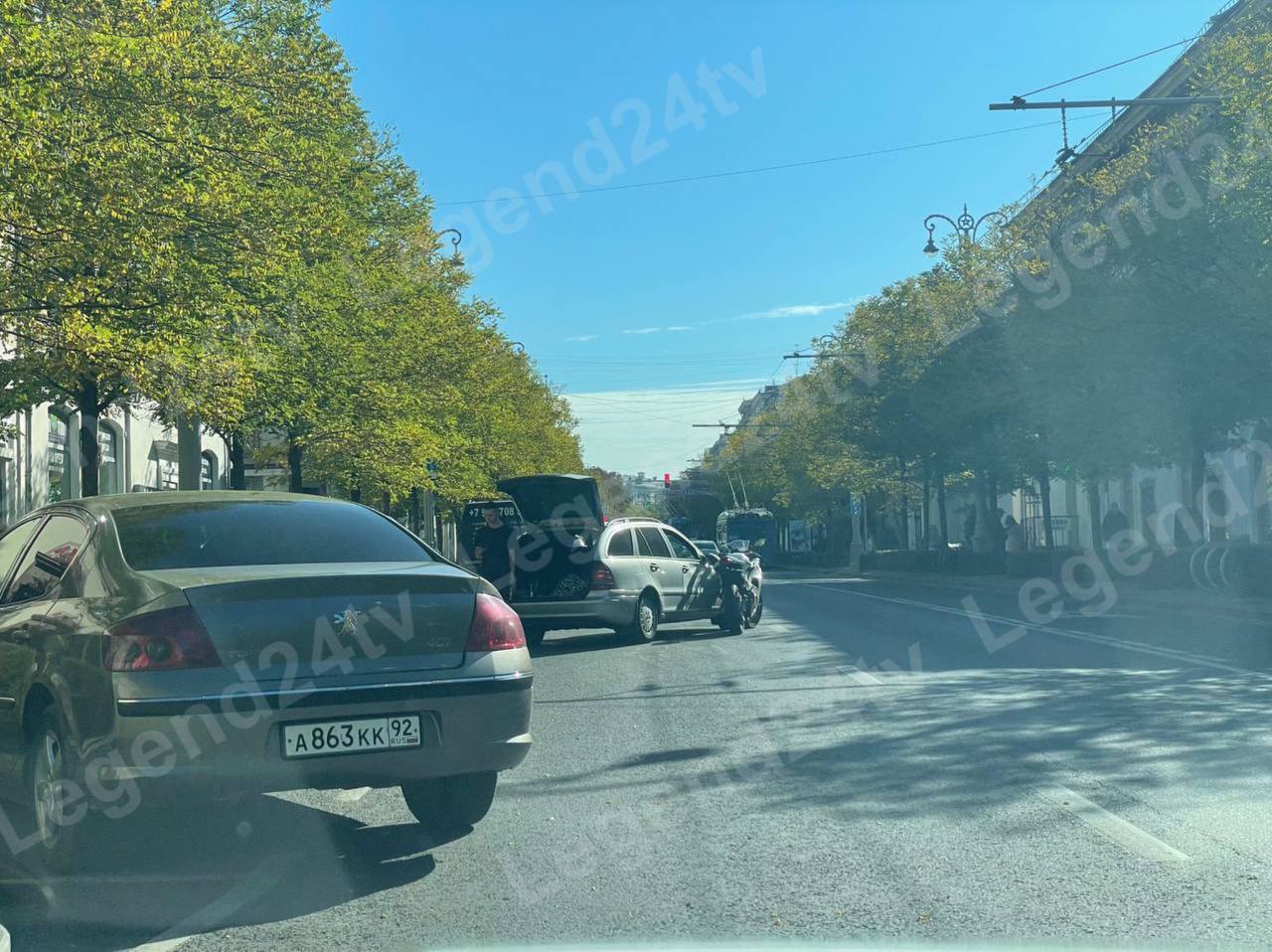 ДТП с участием мотоциклиста произошло на улице Большой Морской ДТП с участием мотоциклиста произошло на улице Большой Морской