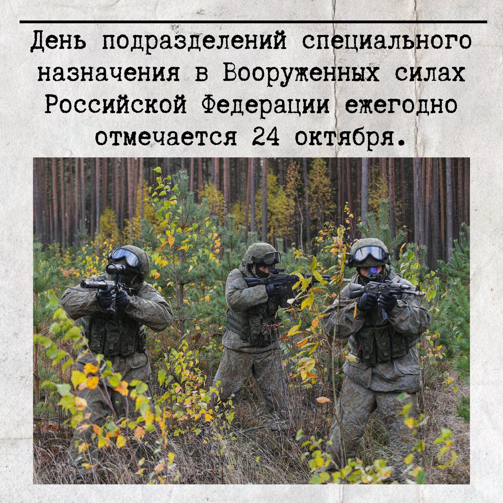 Сегодня отмечается День подразделений специального назначения Вооружённых Сил России Сегодня отмечается День подразделений специального назначения Вооружённых Сил России