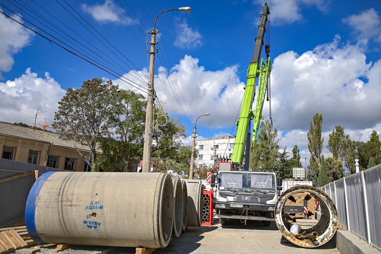 В Севастополе создан запас стройматериалов для бесперебойной прокладки Балаклавского коллектора В Севастополе создан запас стройматериалов для бесперебойной прокладки Балаклавского коллектора