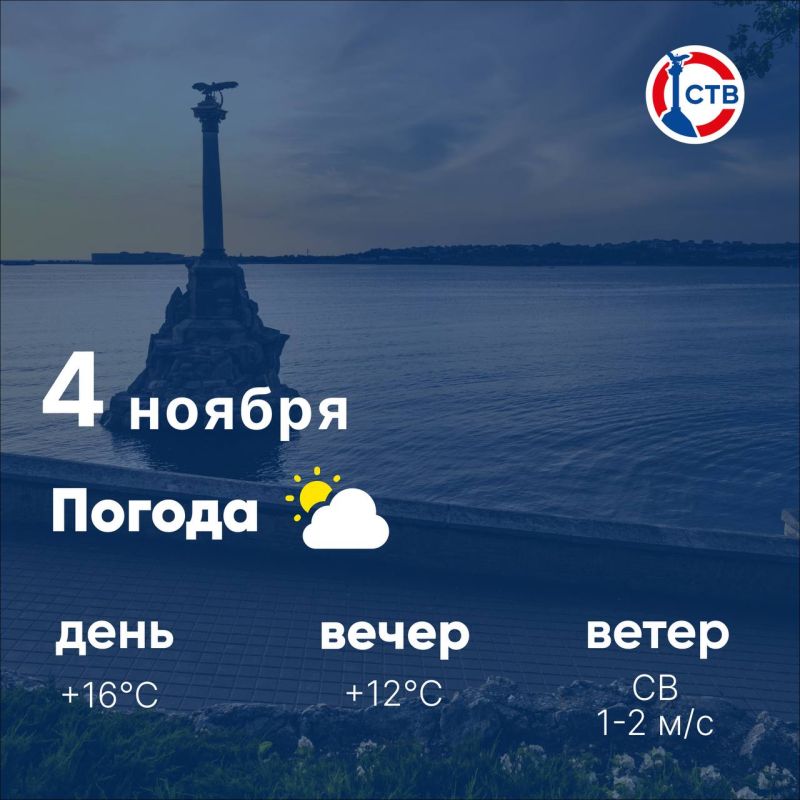 Доброе утро, севастопольцы! Сегодня в городе ожидается облачная погода, без осадков