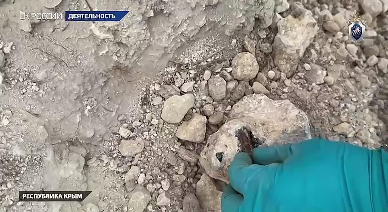 Офицеры СК продолжают работы по поднятию останков бойцов Великой Отечественной войны и мирных граждан на территории Бахчисарайского района Республики Крым