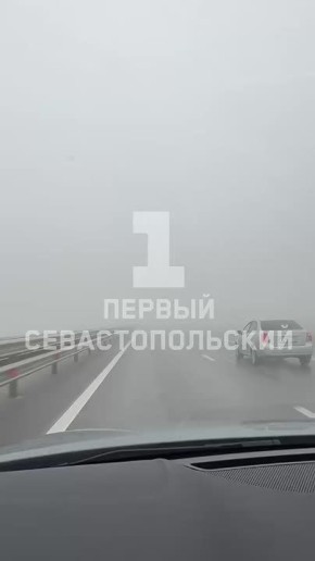 На Трассе «Таврида» из-за густого тумана ограничена видимость на участке от Белогорска до Симферополя