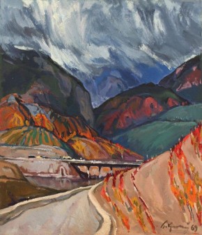 «Осень в Крыму». Картина Г.З. Крижевского из фонда Севастопольского художественного музея М.П. Крошицкого, 1969 год