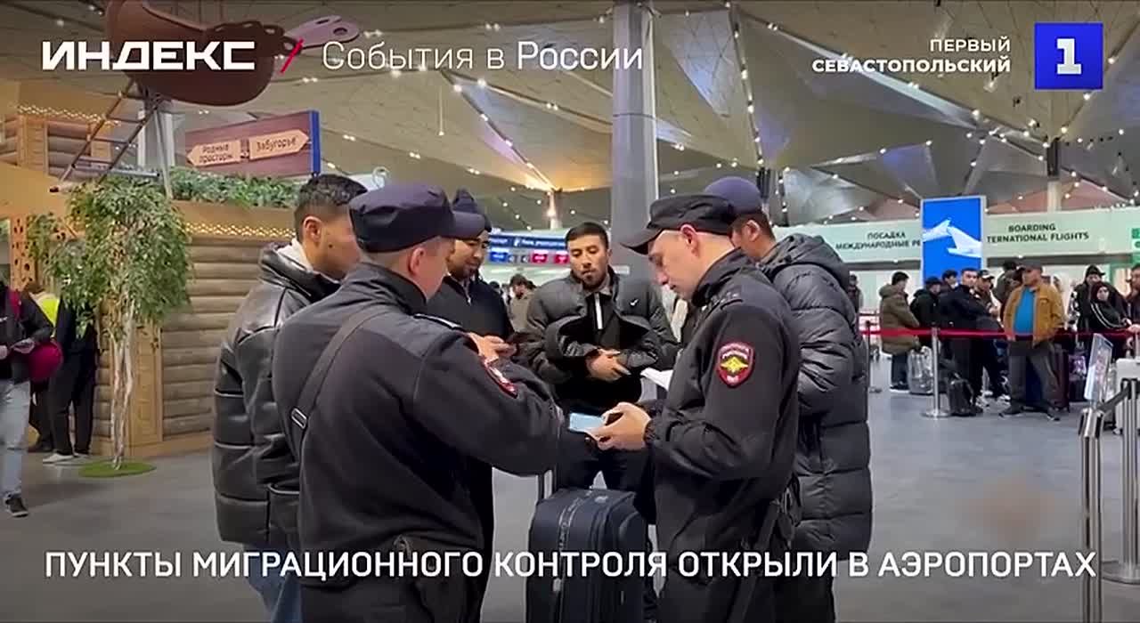 Первые 12 пунктов миграционного контроля заработали в крупнейших аэропортах России