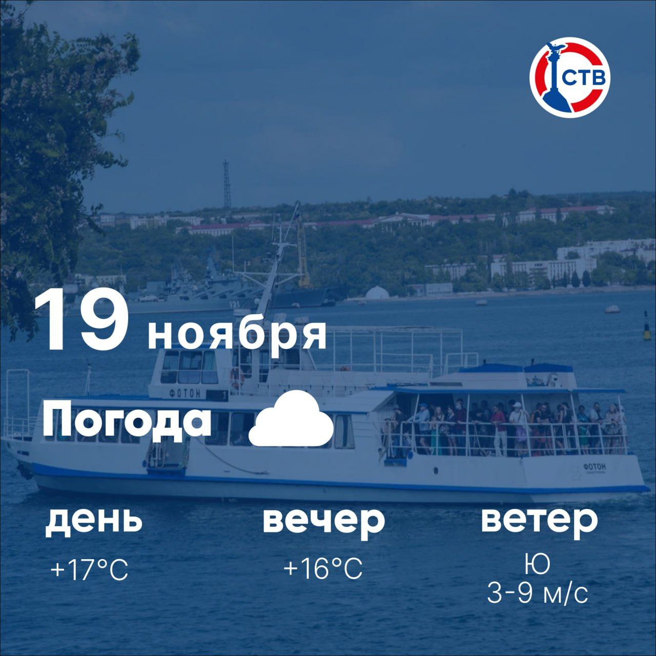 Доброе утро, севастопольцы! Сегодня — спокойная и облачная среда без осадков